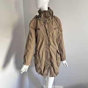 Women's Parka Jacket, Utility Coat, Military Style, Bulgarian Label,  Size L